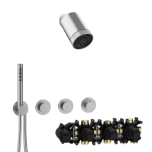 Herzbach MODUL7 PUSH-Thermostat-Set P-SP3 SPOT Multi Edelstahl