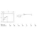 Bette L200 Stahl-Brausewanne superflach 1200x800x35mm...