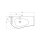 Waschtisch MAM 990 rechts mit Handtuchhalter, ohne Siphon und Clickerabfluss SOLID SURFACE WEIß MATT 990 x 12 x 510 mm