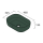 Aufsatzwaschtisch CARLA ohne Siphon und Clickerabfluss PORZELLAN HUNTER Ø 360 x 105 mm #1