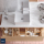 Aufsatzwaschtisch TALEA ohne Siphon und Clickerabfluss SOLID SURFACE WEIß MATT 360 x 115 x 360 mm