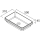 Halbeingelassene Waschbecken MAEL ohne Siphon und Clickerabfluss SOLID SURFACE Schwarz 502 x 44 x 301 mm