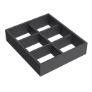 Schubladen-Organizer 6 Lücken NEGRO 273 x 332 x 70 mm
