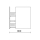 Schrank wandhängend SPIRIT 600 2 Metallauszug NUSSBAUM MAYA 598 x 540 x 450 mm