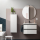 Schrank wandhängend SPIRIT 700 2 Metallauszug mit Softeinzug WEIß GLÄNZEND 697 x 540 x 450 mm