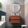 Schrank wandhängend SPIRIT 700 2 Metallauszug mit Softeinzug TERRACOTA 697 x 540 x 450 mm