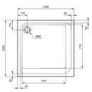 Ideal Standard S100 Acryl Brausewanne 1000x1000x35mm...