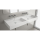 Waschtisch VENETO 1210 doppel PORZELLAN WEIß ohne Siphon und Clickerabfluss ohne bohrungen 1210 x 120 x 460 mm