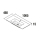 Waschtisch VILNA 1005 ohne Siphon und Clickerabfluss MINERALSOLID MATT 1005 x 460 x 15 mm