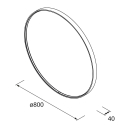Spiegel MITO CURVE 800 kreisförmig mit LED-Leuchte...