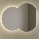Spiegel DOPPIO Doppelrundschreiben mit LED-Leuchte (20...