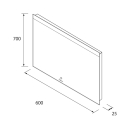 Spiegel ORLEANS 600 Horizontal Wandspiege, mit...