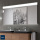 Spiegel ORLEANS 1400 Horizontal Wandspiege, mit LED-leuchte (30+36 W-5700ºK) IP 44 1400 x 700 mm