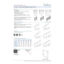 Spiegelschrank ALLIANCE 1200 3 doppelte Spiegeltüren1200 x 650 x 150 mm