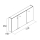 Spiegelschrank ALLIANCE 1200 3 doppelte Spiegeltüren1200 x 650 x 150 mm