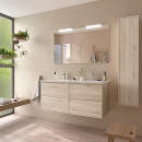 Komplett-Set OPTIMUS 1200 NATURAL + Waschtisch + Spiegel...