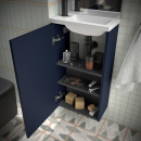 Komplett-Set MARVILLE BLUE SATIN + Waschtisch + Spiegel +...