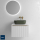 Waschtischunterschrank BIBA 600 1 Metallschublade WHITE COTTON 597 x 405 x 450 mm
