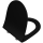 Vitra L300 Black WC-Sitz slim, softclose