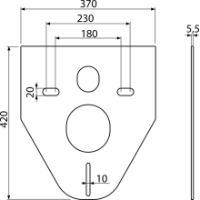 alcadrain Schallschutz für Wand-WC und Bidet