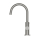 Herzbach DEEP iX Waschtisch-Einlochbatterie Slim M-Size Griff seitlich mit PUSH-Ablauf Edelstahl