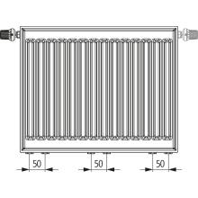 Kermi X2 Profil-Vmulti T22 600x100x800 QN1332, weiß, 10bar, Ventil, m.Abd., SK