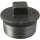 Atusa Stopfen Nr. 290 schwarz, mit Rand 1/2"