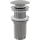 alcadrain Ablaufventil für die Waschbecken CLICK/CLACK 5/4" Ganzmetal ohne Überlauf, großer Stopfen Chrom, für die Waschbecken aus Kunststoff und Glas