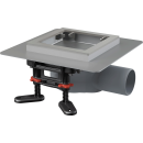 AlcaDrain Bodenablauf aus Edelstahl flach 130×130...