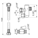 Alcadrain P192 Anschlussset für WC oder Sitz mit...