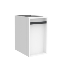Schrankelement wandhängend ALLIANCE 300 mit zwei verdeckten Schubladen WHITE COTTON 300 x 540 x 450 mm