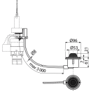 Alcadrain MPO12 Pneumatische Fernauslösung,...