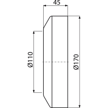 Alcadrain A98 Rosette für WC klein DN110 weiß