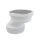 Alcadrain Anschluss für Stand-WC, exzentrisch 40 mm, 110 mm, Länge 125 mm, PP, weiß
