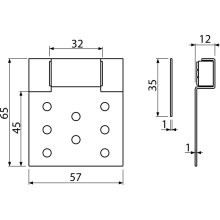 Alcadrain Badewannetür magnetisch (unter Fliesen) BASIC