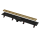 Alcadrain APZ10BLACK BRASS SIMPLE Duschrinne mit Rand für den perforierten Rost, Messing