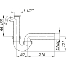 Dallmer Röhren-Siphon 100/1 m 1...