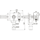 Dallmer Wand-Waschgeräte-Siphon 406 für...