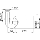 Dallmer Röhren-Siphon 100/0 ohne...