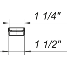Dallmer Reduzier- und Distanzring 11/4 x11/2