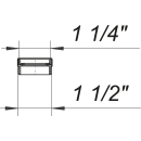Dallmer Reduzier- und Distanzring 11/4 x11/2