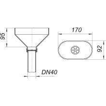 Dallmer Tropfwasser-Trichter 013 DN 40