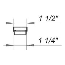Dallmer Reduzier- und Distanzring 11/2 x11/4