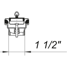 Dallmer Stopfen-Ventil 014 Ventilkelch d= 70mm m Dreieckbügel 11/2