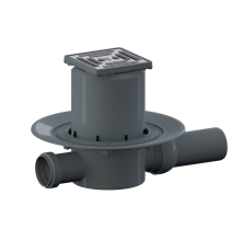 Dallmer Bodenablauf 42 SE Serie 10 DN 50, mit Zulauf DN 40 100x100mm