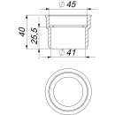 Dallmer Reduzier- und Distanzring 11/2 x11/2