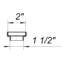 Dallmer Reduzier- und Distanzring 2 x11/2