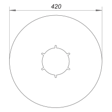 Dallmer Anschluss-Manschette PVC-weich S 10, d= 420mm