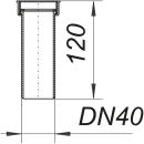 Dallmer Tauchrohr 010/0 ohne Winkelschlauchtülle...