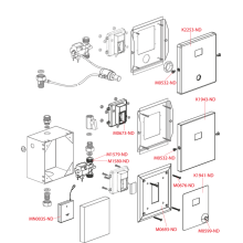 Alcadrain ASP4 Automatischer Urinal-Spüler, verchromt, 12 V (Netzversorgung)